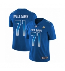 Men's Nike Washington Redskins #71 Trent Williams Limited Royal Blue NFC 2019 Pro Bowl NFL Jersey
