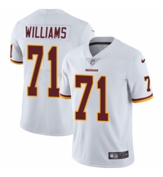 Men's Nike Washington Redskins #71 Trent Williams White Vapor Untouchable Limited Player NFL Jersey