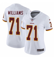 Women's Nike Washington Redskins #71 Trent Williams White Vapor Untouchable Limited Player NFL Jersey