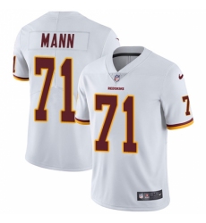 Men's Nike Washington Redskins #71 Charles Mann White Vapor Untouchable Limited Player NFL Jersey