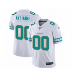 Men's Miami Dolphins Customized White Team Logo Cool Edition Jersey