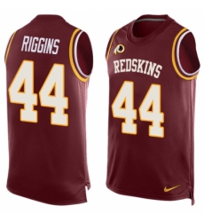 Men's Nike Washington Redskins #44 John Riggins Limited Red Player Name & Number Tank Top NFL Jersey