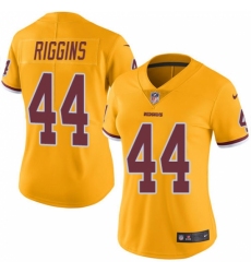 Women's Nike Washington Redskins #44 John Riggins Limited Gold Rush Vapor Untouchable NFL Jersey