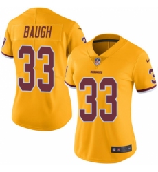 Women's Nike Washington Redskins #33 Sammy Baugh Limited Gold Rush Vapor Untouchable NFL Jersey