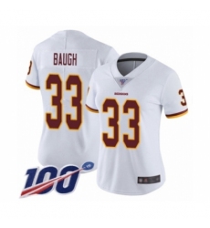 Women's Washington Redskins #33 Sammy Baugh White Vapor Untouchable Limited Player 100th Season Football Jersey