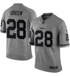 Men's Nike Washington Redskins #28 Darrell Green Limited Gray Gridiron NFL Jersey