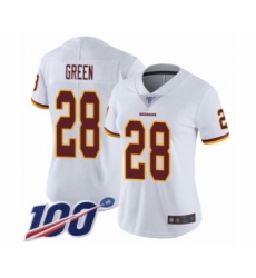 Women's Washington Redskins #28 Darrell Green White Vapor Untouchable Limited Player 100th Season Football Jersey