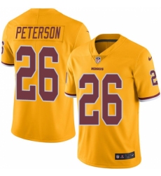 Men's Nike Washington Redskins #26 Adrian Peterson Limited Gold Rush Vapor Untouchable NFL Jersey