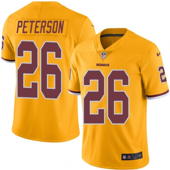 Men's Nike Washington Redskins #26 Adrian Peterson Limited Gold Rush Vapor Untouchable NFL Jersey Men's Nike Washington Redskins #26 Adrian Peterson Limited Gold Rush Vapor Untouchable NFL Jersey