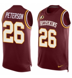 Men's Nike Washington Redskins #26 Adrian Peterson Limited Red Player Name & Number Tank Top NFL Jersey