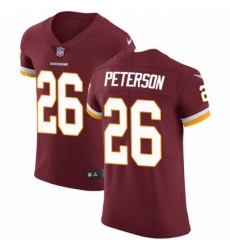 Women's Nike Washington Redskins #26 Adrian Peterson Burgundy Red Gold Number Alternate 80TH Anniversary Vapor Untouchable Limited Player NFL Jersey