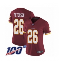 Women's Washington Redskins #26 Adrian Peterson Burgundy Red Team Color Vapor Untouchable Limited Player 100th Season Football Jersey