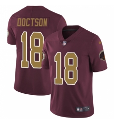 Men's Nike Washington Redskins #18 Josh Doctson Burgundy Red/Gold Number Alternate 80TH Anniversary Vapor Untouchable Limited Player NFL Jersey