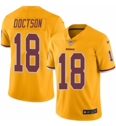 Men's Nike Washington Redskins #18 Josh Doctson Limited Gold Rush Vapor Untouchable NFL Jersey