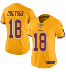 Women's Nike Washington Redskins #18 Josh Doctson Limited Gold Rush Vapor Untouchable NFL Jersey