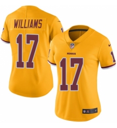 Women's Nike Washington Redskins #17 Doug Williams Limited Gold Rush Vapor Untouchable NFL Jersey