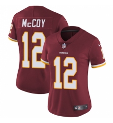 Women's Nike Washington Redskins #12 Colt McCoy Burgundy Red Team Color Vapor Untouchable Limited Player NFL Jersey