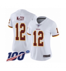 Women's Washington Redskins #12 Colt McCoy White Vapor Untouchable Limited Player 100th Season Football Jersey