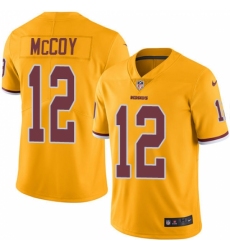 Youth Nike Washington Redskins #12 Colt McCoy Limited Gold Rush Vapor Untouchable NFL Jersey