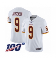 Men's Washington Redskins #9 Sonny Jurgensen White Vapor Untouchable Limited Player 100th Season Football Jersey