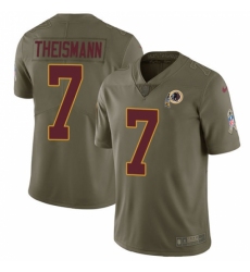 Youth Nike Washington Redskins #7 Joe Theismann Limited Olive 2017 Salute to Service NFL Jersey