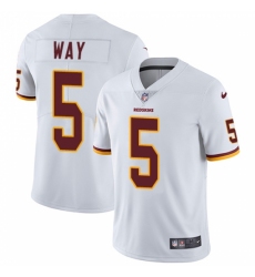 Youth Nike Washington Redskins #5 Tress Way White Vapor Untouchable Limited Player NFL Jersey