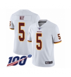 Youth Washington Redskins #5 Tress Way White Vapor Untouchable Limited Player 100th Season Football Jersey