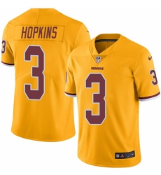 Men's Nike Washington Redskins #3 Dustin Hopkins Limited Gold Rush Vapor Untouchable NFL Jersey