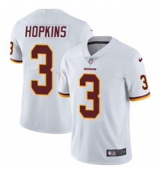 Men's Nike Washington Redskins #3 Dustin Hopkins White Vapor Untouchable Limited Player NFL Jersey