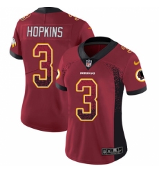 Women's Nike Washington Redskins #3 Dustin Hopkins Limited Red Rush Drift Fashion NFL Jersey