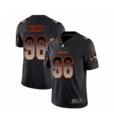 Men's Chicago Bears #96 Akiem Hicks Limited Black Smoke Fashion Football Jersey