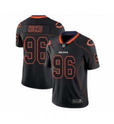 Men's Chicago Bears #96 Akiem Hicks Limited Lights Out Black Rush Football Jersey