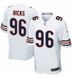 Men's Nike Chicago Bears #96 Akiem Hicks Game White NFL Jersey