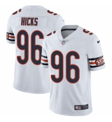 Men's Nike Chicago Bears #96 Akiem Hicks White Vapor Untouchable Limited Player NFL Jersey