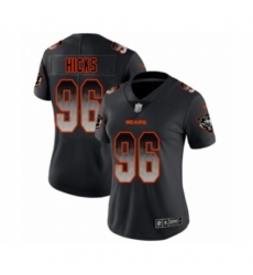 Women's Chicago Bears #96 Akiem Hicks Limited Black Smoke Fashion Football Jersey