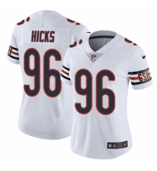 Women's Nike Chicago Bears #96 Akiem Hicks White Vapor Untouchable Limited Player NFL Jersey