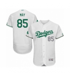Men's Los Angeles Dodgers #85 Dustin May White Celtic Flexbase Authentic Collection Baseball Player Jersey