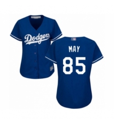 Women's Los Angeles Dodgers #85 Dustin May Authentic Royal Blue Alternate Cool Base Baseball Player Jersey