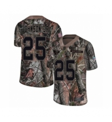 Men's Houston Texans #25 Duke Johnson Jr Limited Camo Rush Realtree Football Jersey