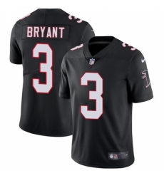 Men's Nike Atlanta Falcons #3 Matt Bryant Black Alternate Vapor Untouchable Limited Player NFL Jersey