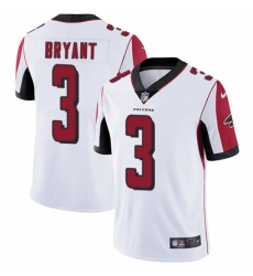 Men's Nike Atlanta Falcons #3 Matt Bryant White Vapor Untouchable Limited Player NFL Jersey