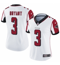 Women's Nike Atlanta Falcons #3 Matt Bryant White Vapor Untouchable Limited Player NFL Jersey