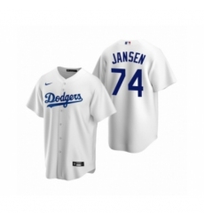 Men's Los Angeles Dodgers #74 Kenley Jansen Nike White Replica Home Jersey