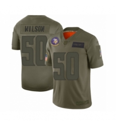 Men's Minnesota Vikings #50 Eric Wilson Limited Camo 2019 Salute to Service Football Jersey