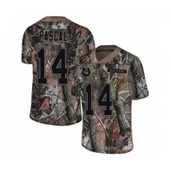 Men's Indianapolis Colts #14 Zach Pascal Limited Camo Rush Realtree Football Jersey Men's Indianapolis Colts #14 Zach Pascal Limited Camo Rush Realtree Football Jersey