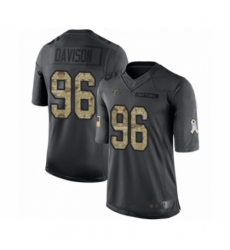 Men's Atlanta Falcons #96 Tyeler Davison Limited Black 2016 Salute to Service Football Jersey