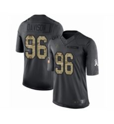 Men's Atlanta Falcons #96 Tyeler Davison Limited Black 2016 Salute to Service Football Jersey