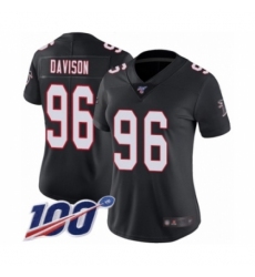 Women's Atlanta Falcons #96 Tyeler Davison Black Alternate Vapor Untouchable Limited Player 100th Season Football Jersey