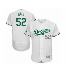 Men's Los Angeles Dodgers #52 Pedro Baez White Celtic Flexbase Authentic Collection Baseball Player Jersey