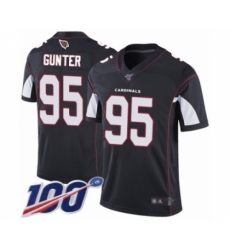 Men's Arizona Cardinals #95 Rodney Gunter Black Alternate Vapor Untouchable Limited Player 100th Season Football Jersey